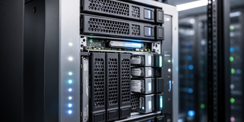Storage NAS Empresarial com Cache SSD NVMe;