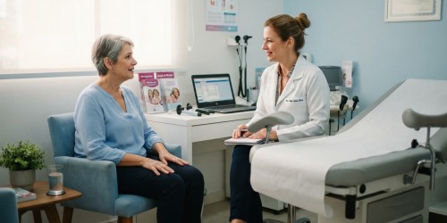 Consulta ginecológica no Brasil para dúvidas sobre menopausa