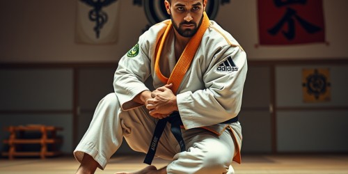 Faixa Laranja e Branca no Jiu-Jitsu