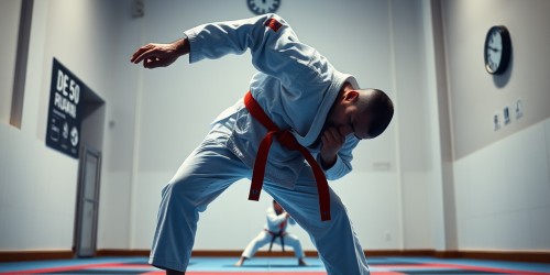 Faixa Vermelha e Branca no Jiu-Jitsu
