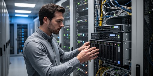 Como fazer backup dos dados usados por IA local com storage NAS?