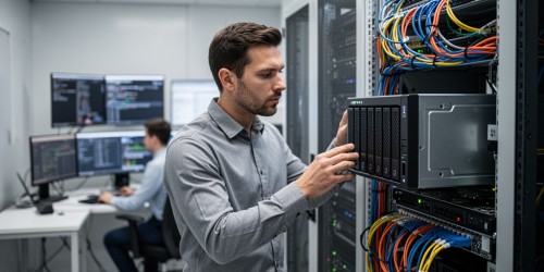 Como o storage NAS ajuda a organizar os dados usados por IA local?