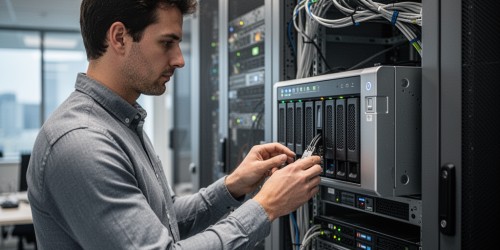 Como o servidor NAS melhora a estrutura de arquivos usada por RAG corporativo?