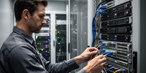 Como separar operação e backup na infraestrutura de IA local?