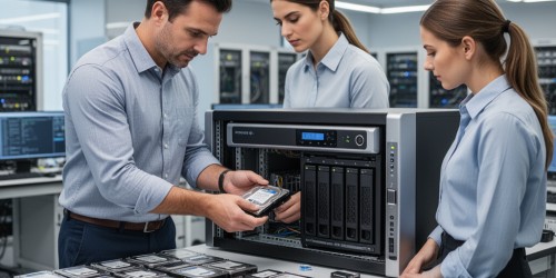 Qual a melhor forma de organizar dados para IA local em um servidor NAS?