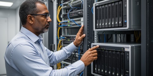 IA agêntica com storage NAS QNAP e dados corporativos