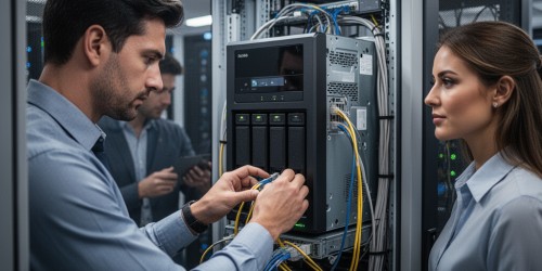 Storage NAS Qnap para proteção de arquivos da IA local