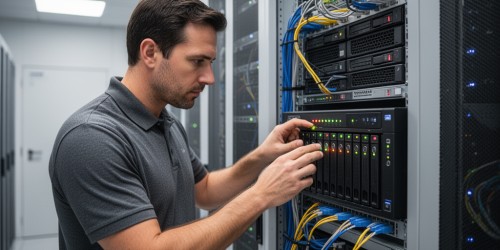 Como armazenar o backup da VM de IA usando storage NAS QNAP