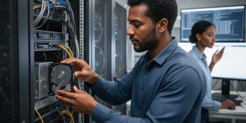 Dados históricos de grande volume de IA local protegidos com Infortrend