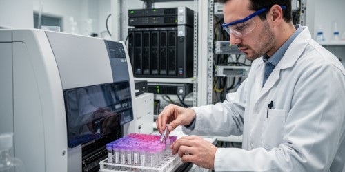 Como organizar dados de biblioteca de DNA em um servidor NAS