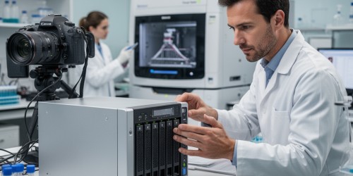Como o NAS ajuda a lidar com arquivos pequenos e grandes em bioinformática