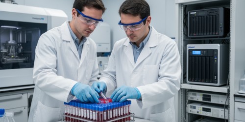 QNAP para armazenamento de dados genômicos em laboratórios