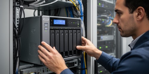 Quatro NAS QNAP para substituir um servidor de arquivos antigo