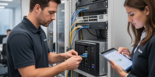 Como sincronizar arquivos entre matriz e filiais usando storage NAS