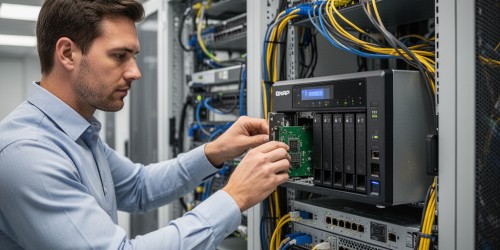 Storage QNAP com 10GbE para arquivos de grande volume