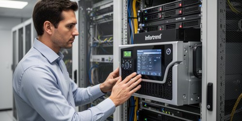 Storage SAN/NAS Infortrend para retenção prolongada de dados de pesquisa