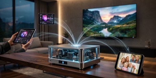 Servidor DLNA: Transmita vídeos, músicas e fotos através de uma rede local