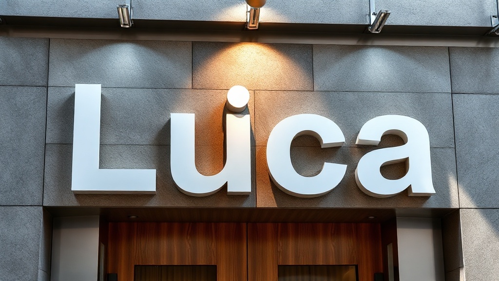 Integração de logotipo e identidade visual na fachada