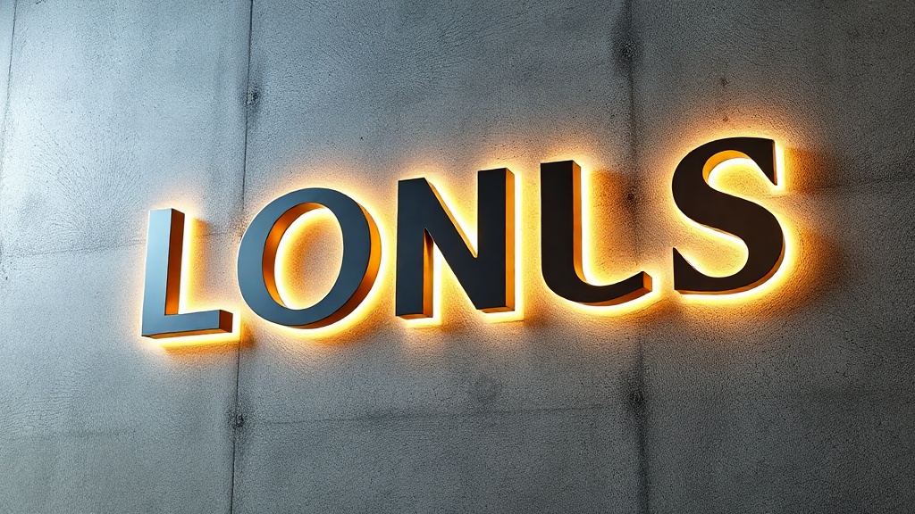 Principais formatos e estilos de logotipo em relevo com iluminação
