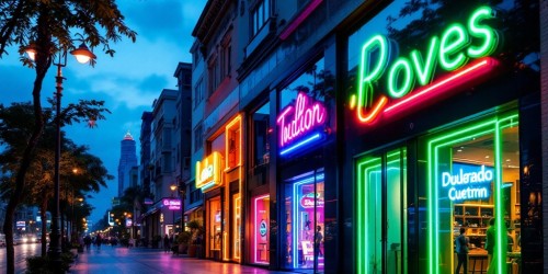 Tendências de letreiro luminoso para negócios de sucesso