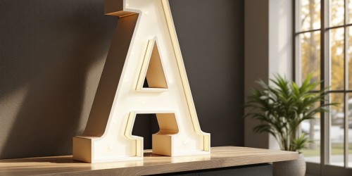 Letra caixa com impressão 3D e aplicações no comércio