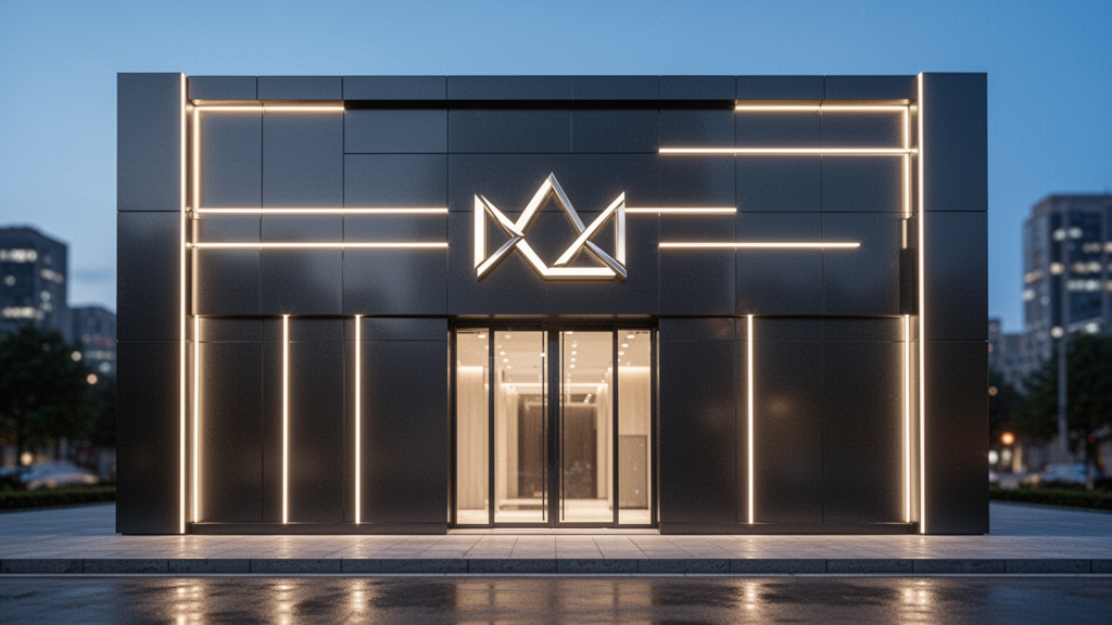 O que é, na prática, uma fachada luminosa em ACM