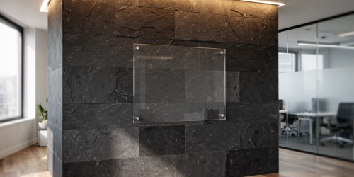 Onde instalar um logotipo em acrílico para mais destaque