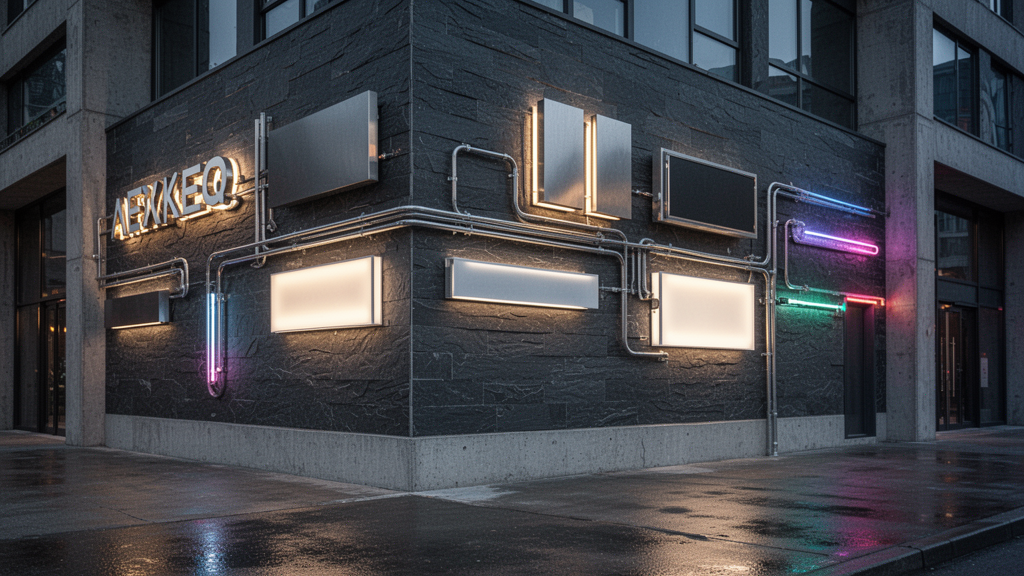 Principais estilos de letreiros iluminados usados em comércios