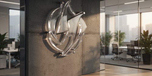 Como o logotipo em acrílico valoriza ambientes corporativos
