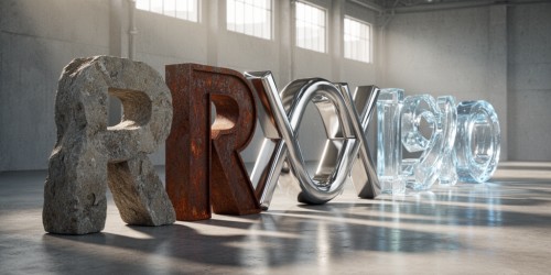 A evolução da comunicação visual com letra caixa em 3D