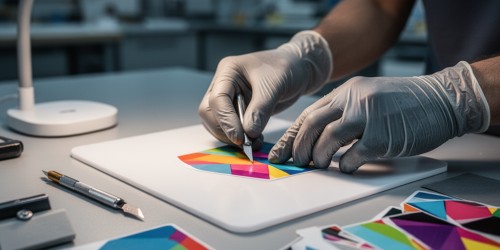 Como personalizar placas de identificação em PVC