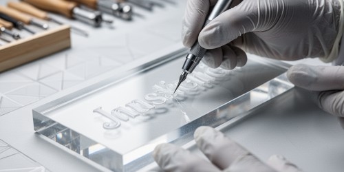 Como personalizar placas de identificação em acrílico