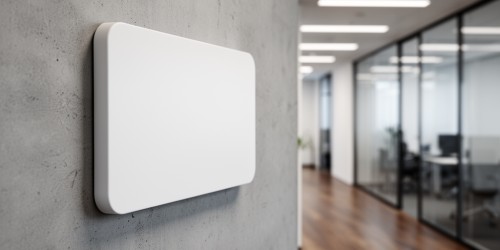 Placas de identificação em PVC para ambientes internos