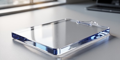 Acrílico transparente ou colorido para identificação