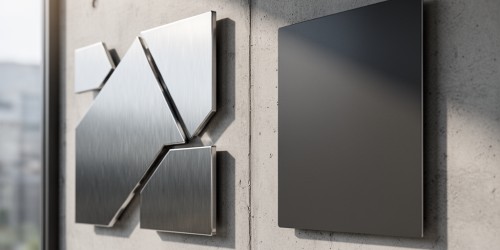 Letra caixa em aço inox ou ACM qual escolher