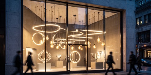Lojas de iluminação chamam atenção com projetos em LED
