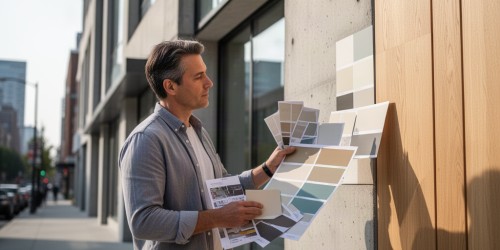 Como escolher cores para uma fachada comercial