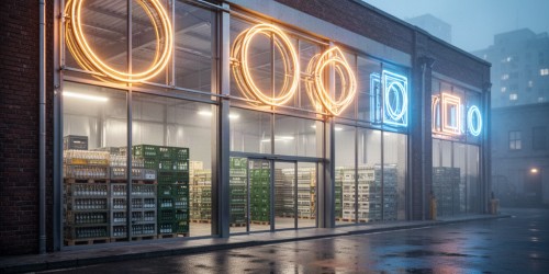 Distribuidoras de bebidas utilizam luminosos personalizados