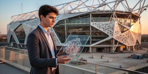 Quem projeta fachadas modernas para espaços esportivos