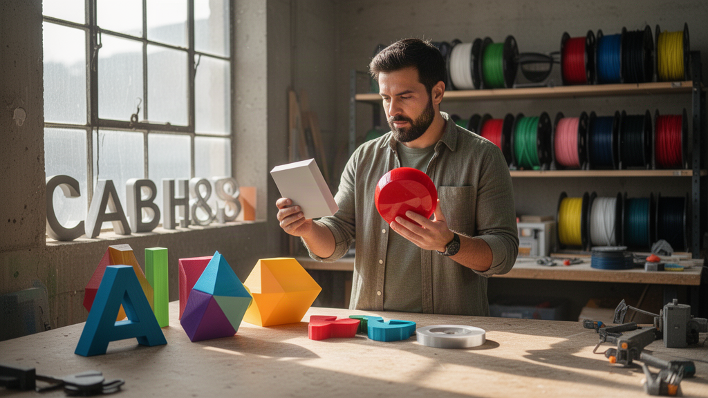 Como escolher cores para letreiros em impressão 3D conforme material e ambiente