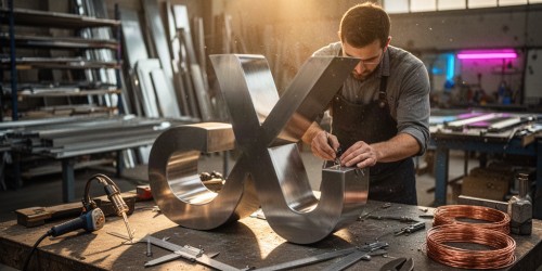 Qual fabricante produz letras-caixa personalizadas em São Paulo