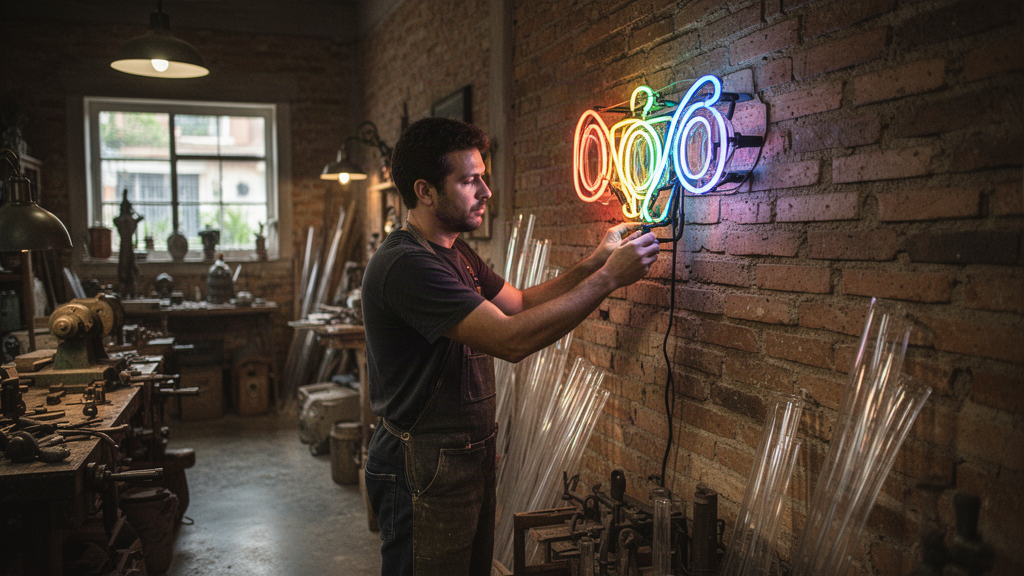 Por que o neon personalizado ganhou espaço no comércio curitibano