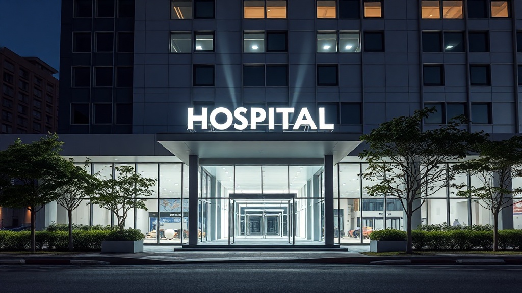 Vantagens operacionais para hospitais com letreiros iluminados