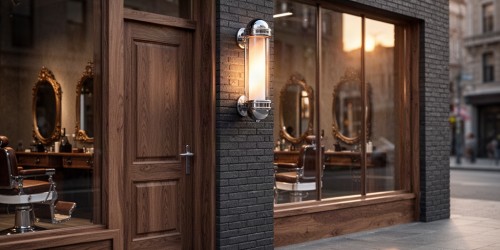 O que considerar no letreiro externo de uma barbearia
