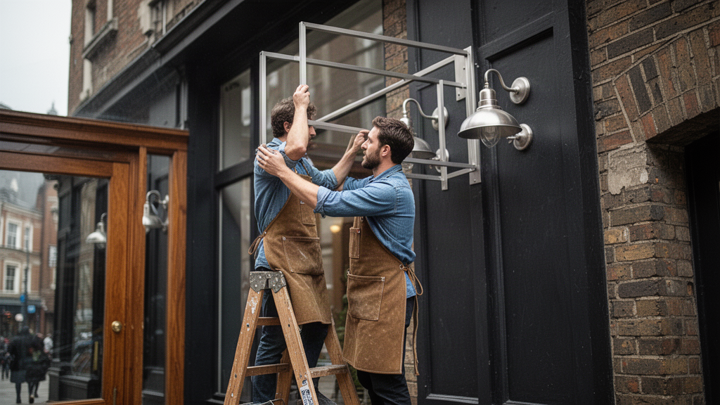 O que considerar no letreiro externo de uma barbearia para ter boa visibilidade