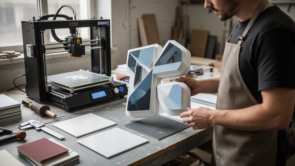 O que são letreiros produzidos em impressão 3D?