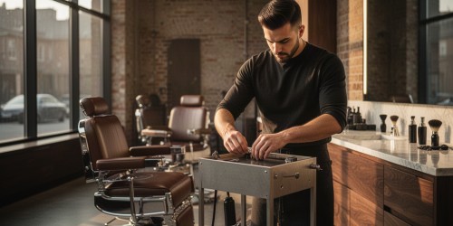 Qual fabricante atende projetos visuais para barbearias