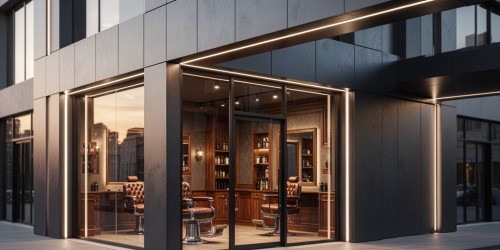 Por que usar ACM na fachada comercial da barbearia