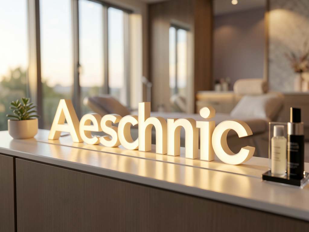 Por que as letras-caixa combinam com clínicas de estética