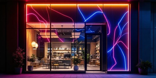 Ideias criativas de letreiro led personalizado para lojas